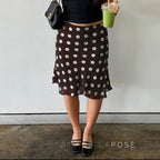 Sia Polka Dot Mesh Skirt