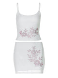 Sianna Halter Rhinestone Skirt Set