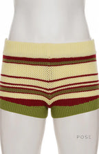 Silvia Striped Knit Shorts