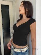 Siobhan V-Neck Crop Top