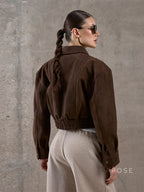 Star Lapel Crop Jacket