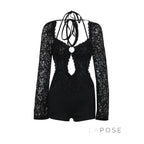 Stefanie Lace Cut-Out Jumpsuit