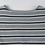 Stormy Striped Off Shoulder Knit Top