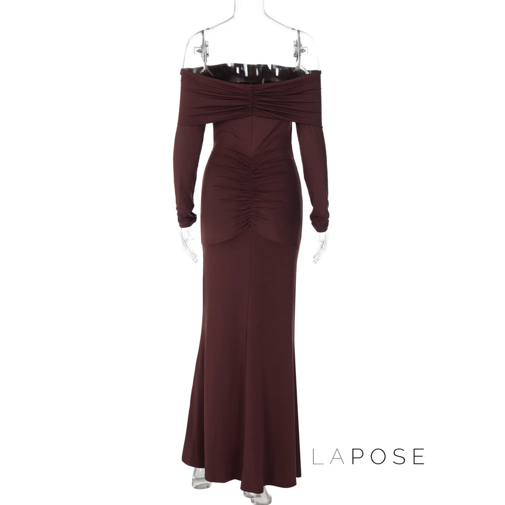 Swara Off-Shoulder Tie Waist Dress