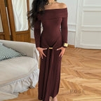 Swara Off-Shoulder Tie Waist Dress