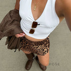 Tallulah Leopard Mini Skirt