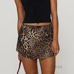 Tallulah Leopard Mini Skirt