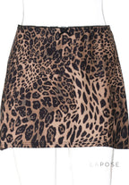 Tallulah Leopard Mini Skirt