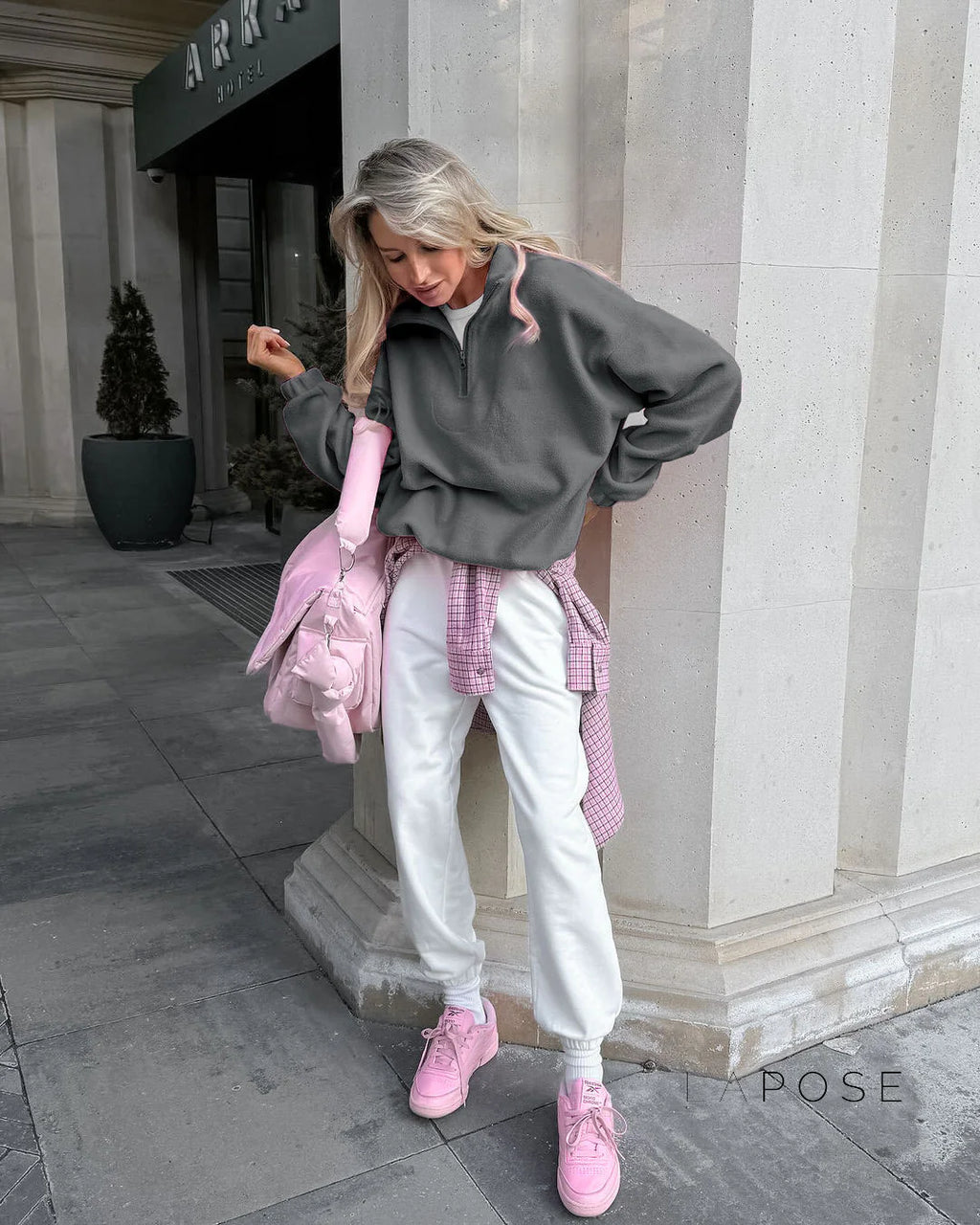 Talya Long Sleeve Polo Sweatshirt