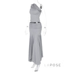 Tatum One-Shoulder Midi Skirt Set