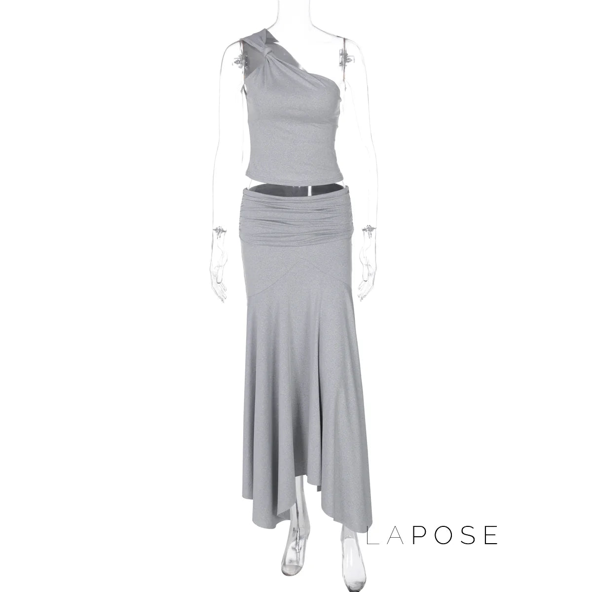 Tatum One-Shoulder Midi Skirt Set