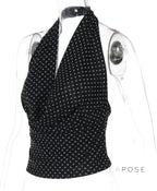 Tatum Polka Dot Halter Top