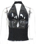 Tatum Polka Dot Halter Top