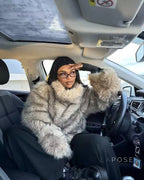 Thea Plush Faux Fur Jacket