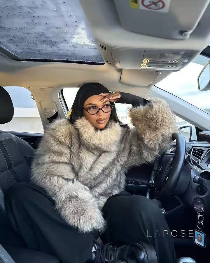 Thea Plush Faux Fur Jacket