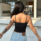 Tula Cropped Lace Cami Top