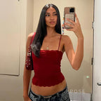 Tula Cropped Lace Cami Top
