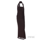 Valentine Strapless Mesh Midi Dress
