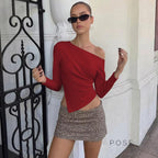 Valkyrie Asymmetric Slit Top