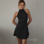 Vanessa Halter Polka Dot Mini Dress