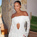 Varnika Off Shoulder Lace Mini Dress