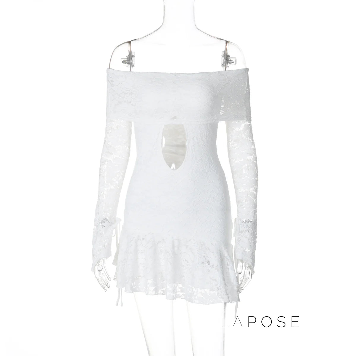 Varnika Off Shoulder Lace Mini Dress
