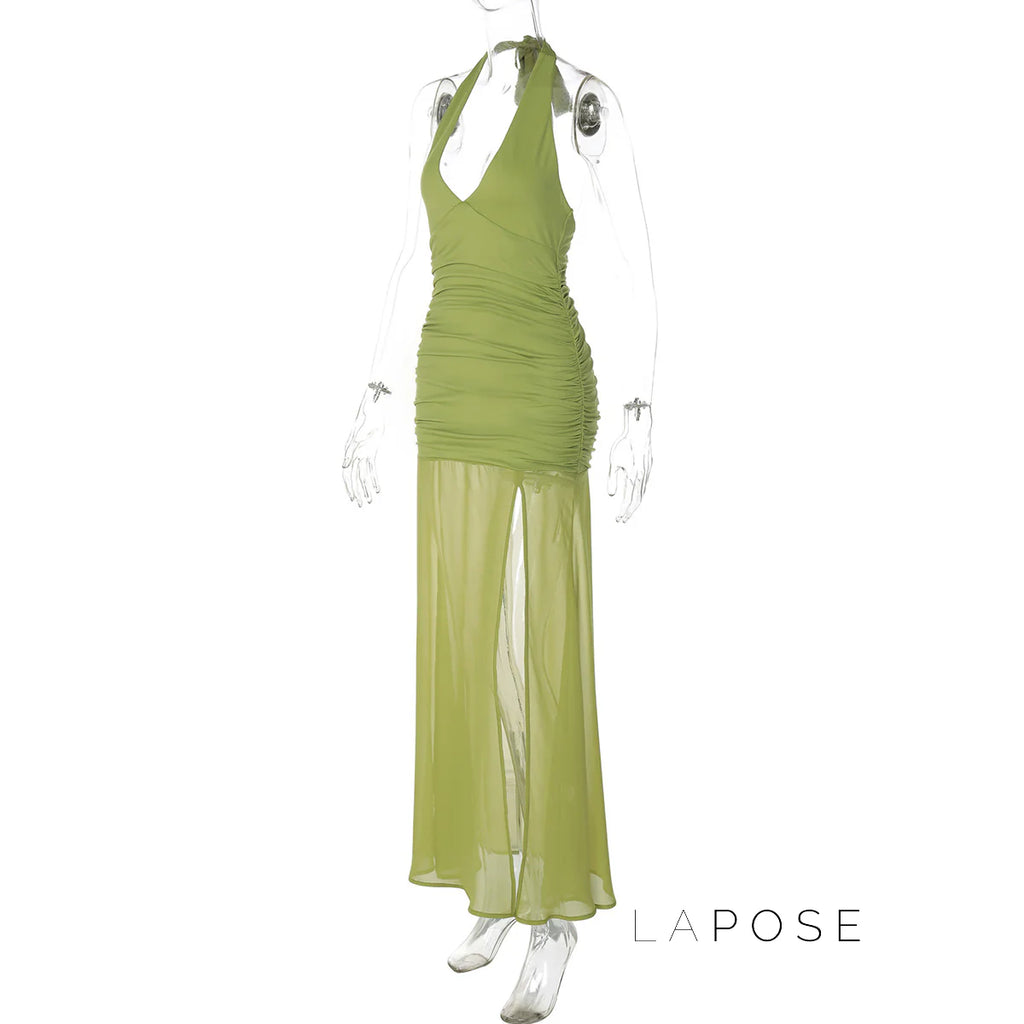 Vittoria Halter Maxi Dress