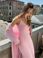 Xandria Knitted Lounge Dress Set