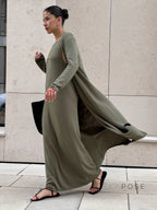Xandria Knitted Lounge Dress Set
