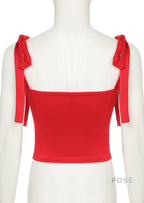 Yara Backless Bow-Tie Top
