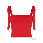 Yara Backless Bow-Tie Top