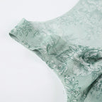 Yehudis Twisted Floral Mesh Top