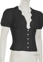 Yuritzi Bow-Detail Ruffle Blouse