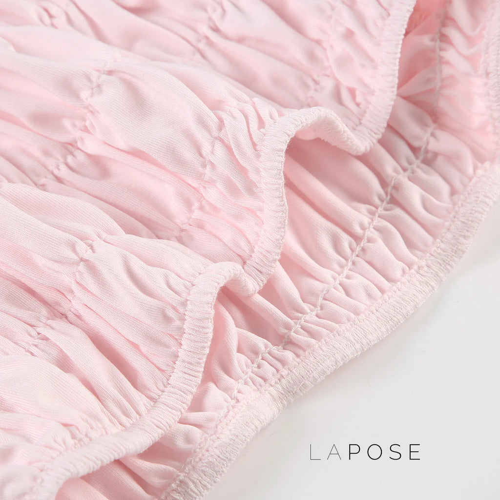 Zaire Bow Pleated Short Set