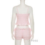 Zaire Bow Pleated Short Set