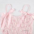 Zaire Bow Pleated Short Set