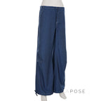 Zamara Faux Denim Wide-Leg Pants