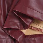 Zamiah Red Faux Leather Jacket