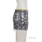 Zaylie Sequin Zebra Mini Skirt