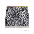 Zaylie Sequin Zebra Mini Skirt
