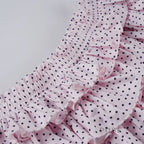 Ziona Polka Dot Ruffle Mini Skirt