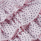 Ziona Polka Dot Ruffle Mini Skirt