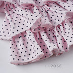 Ziona Polka Dot Ruffle Mini Skirt