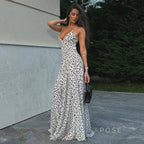 Zulema Polka Dot Mesh Midi Dress
