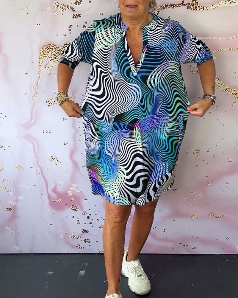 Keira Colorful Printed Dress for Women Vacation Beach Look