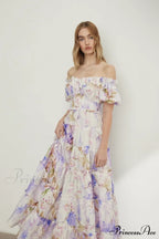 Lavander Maxi Stylish Boho Dress