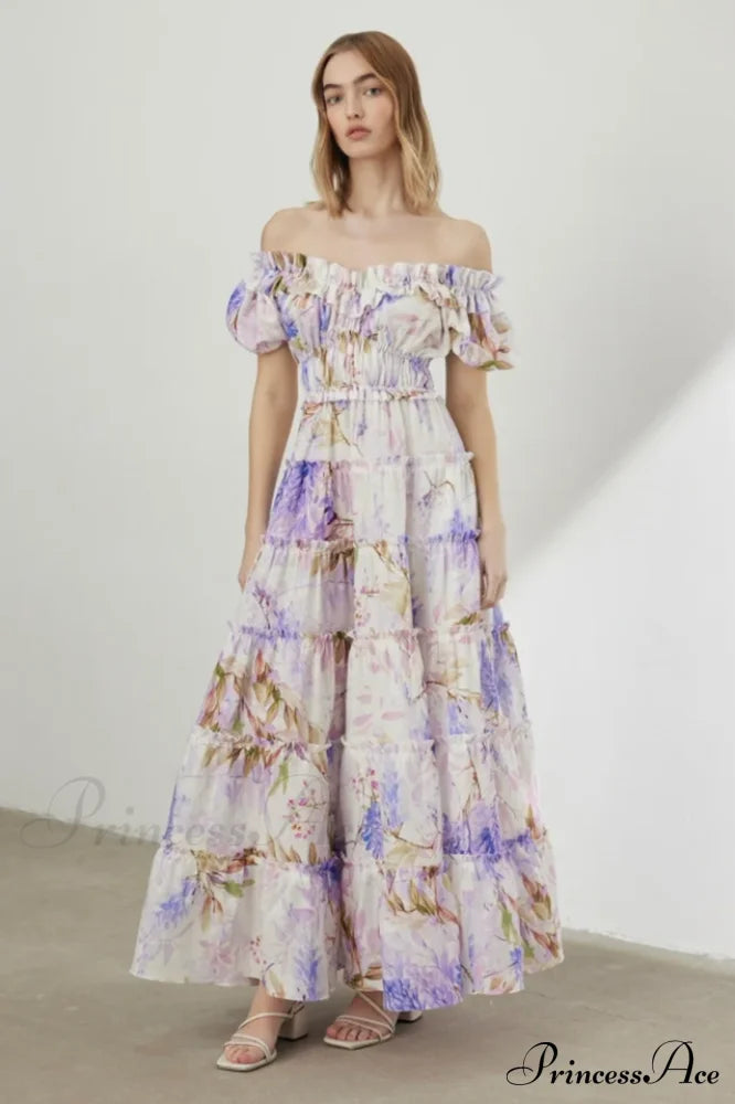 Lavander Maxi Stylish Boho Dress