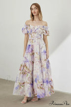 Lavander Maxi Stylish Boho Dress