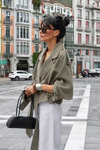 Lazy Casual Chic Wide Collar Tie Waist Trench Coat