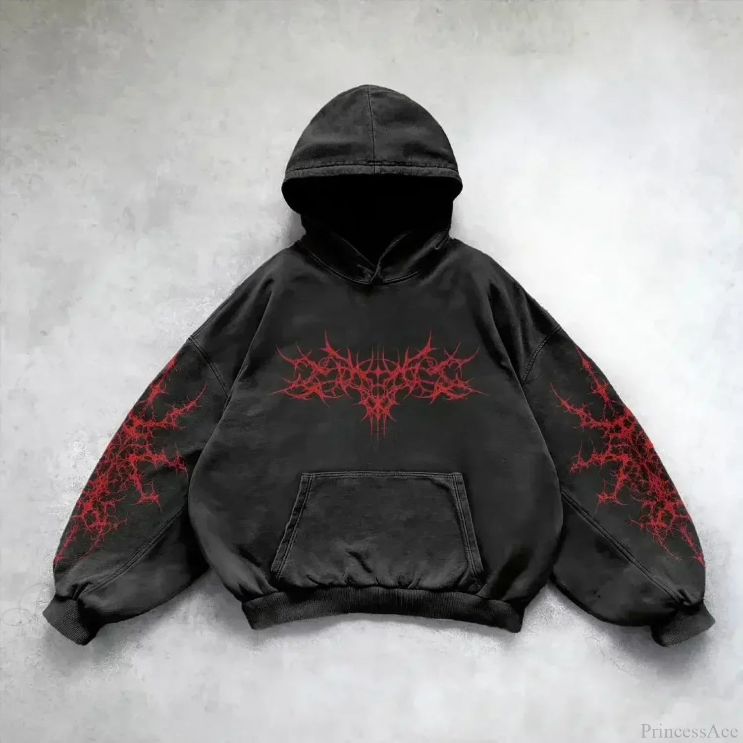Leaf Camouflage Loose Sweatshirt Hoodie
